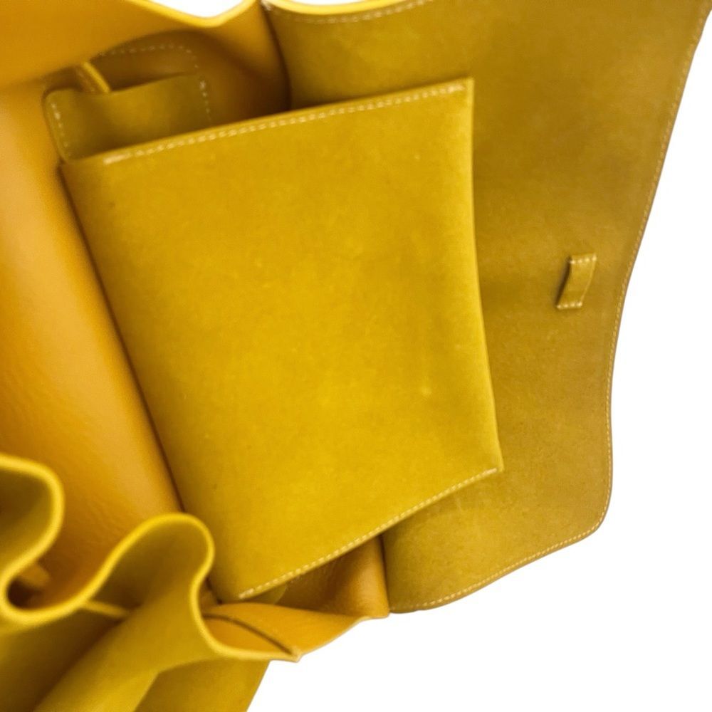 Mansur Gavriel Lady Bag Suede Mustard Yellow‎ Convertible Top Handle Shoulder - Picture 11 of 15